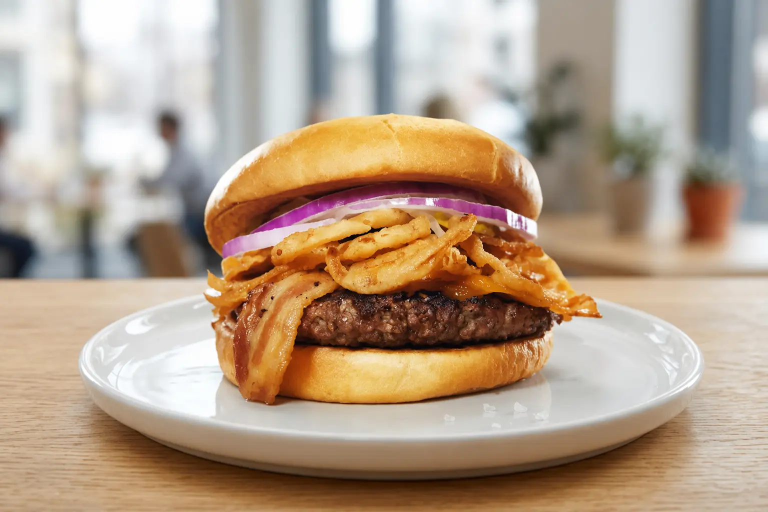 Baron Burger - signature burger at Burger Beast Red Deer, AB