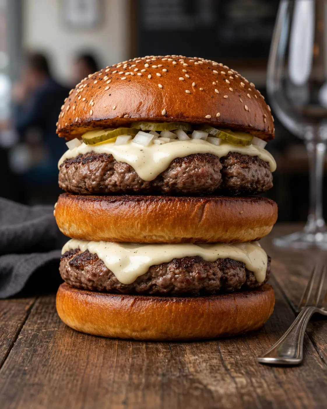 Boss Burger - loaded specialty burger at Burger Beast Red Deer, AB
